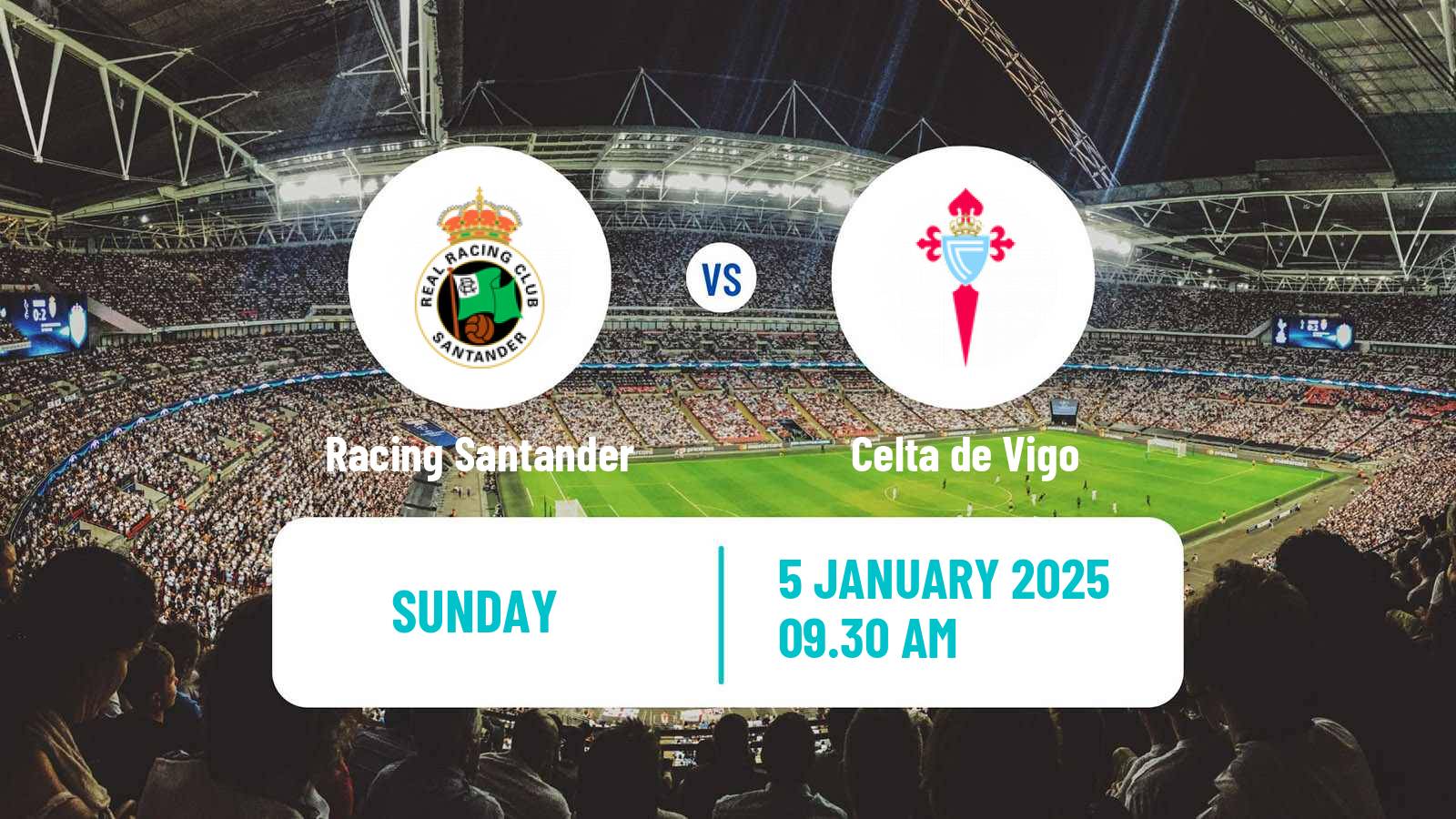 Soccer Spanish Copa del Rey Racing Santander - Celta de Vigo