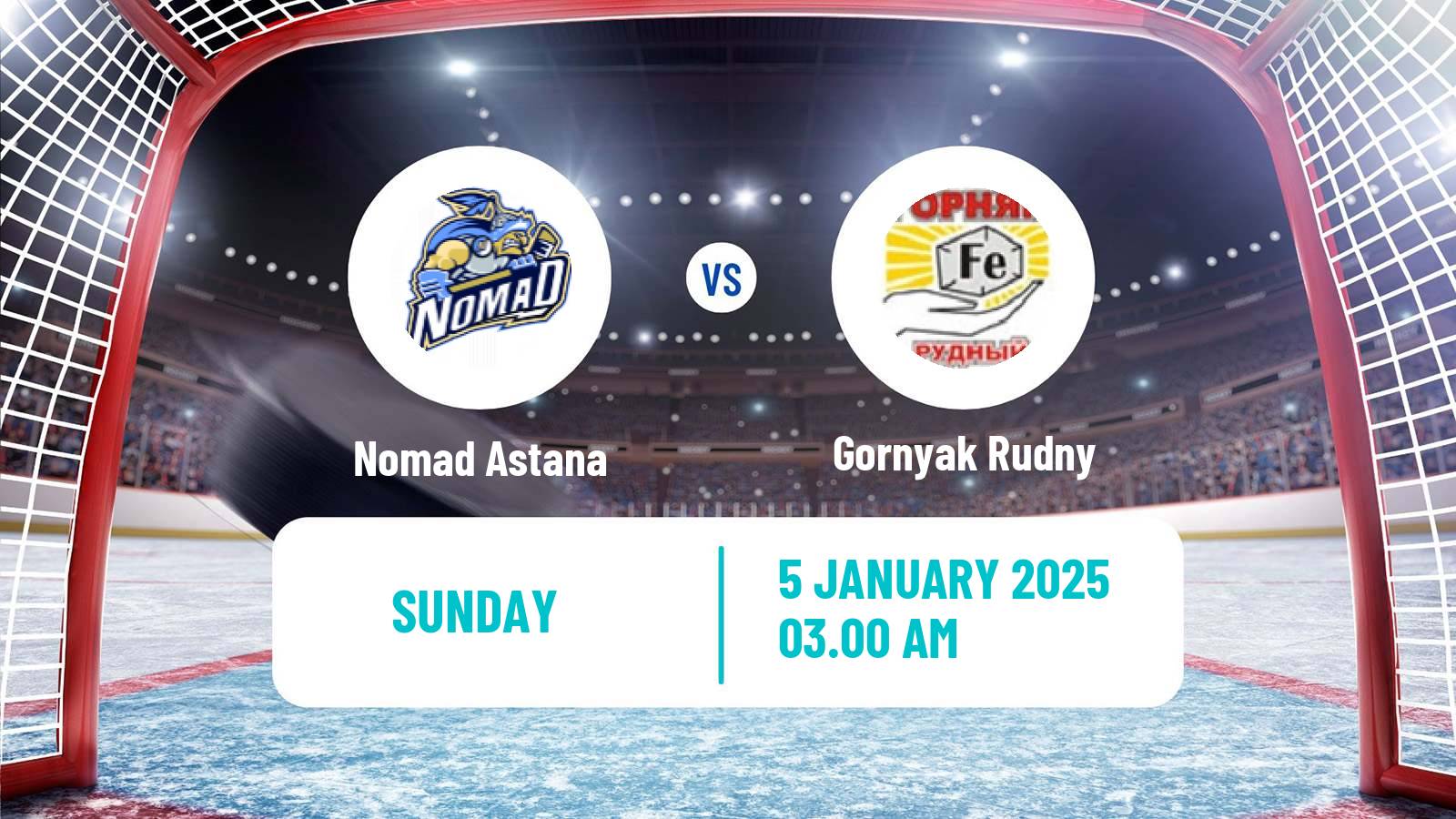 Hockey Kazakh Ice Hockey Championship Nomad - Gornyak Rudny