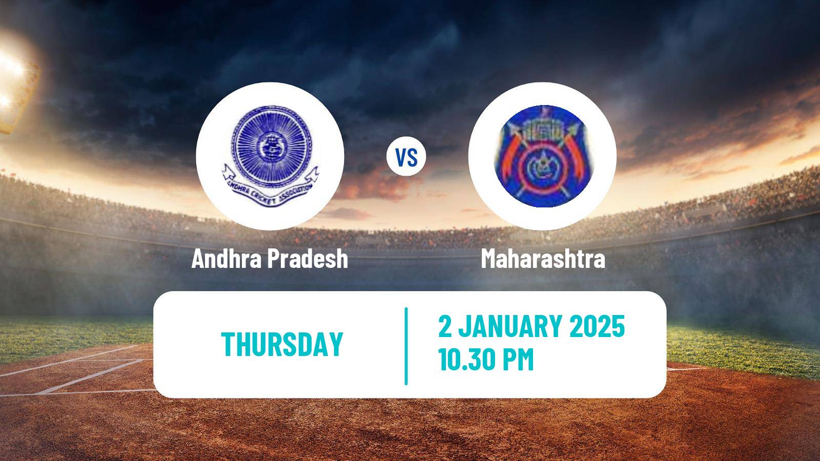 Cricket Vijay Hazare Trophy Andhra Pradesh - Maharashtra