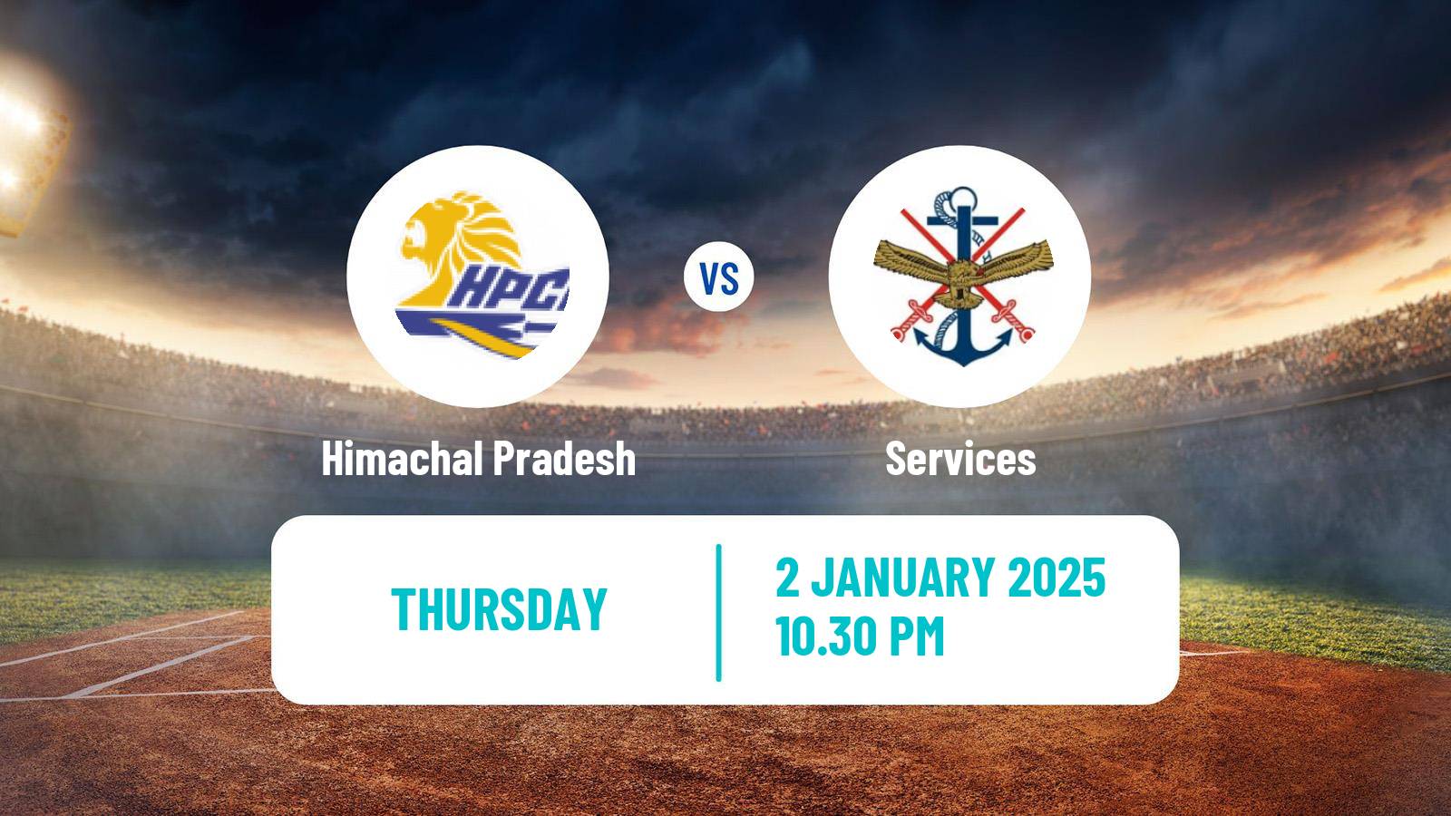 Cricket Vijay Hazare Trophy Himachal Pradesh - Services