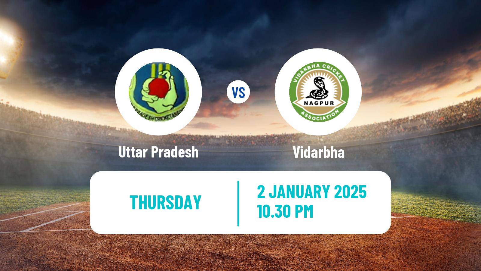 Cricket Vijay Hazare Trophy Uttar Pradesh - Vidarbha