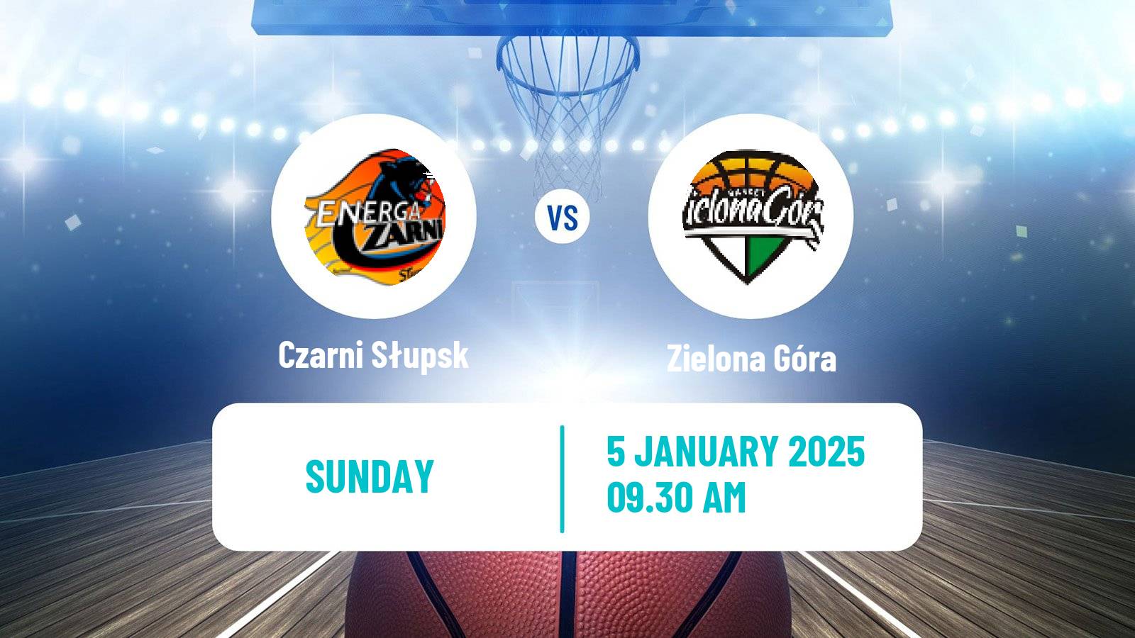 Basketball Polish Basket Liga Czarni Słupsk - Zielona Góra