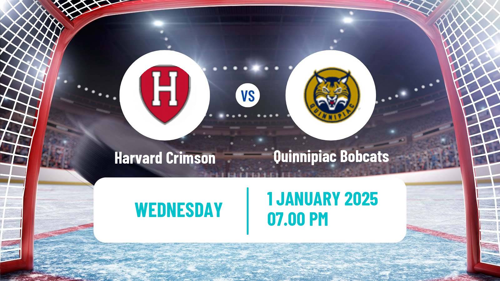 Hockey NCAA Hockey Harvard Crimson - Quinnipiac Bobcats