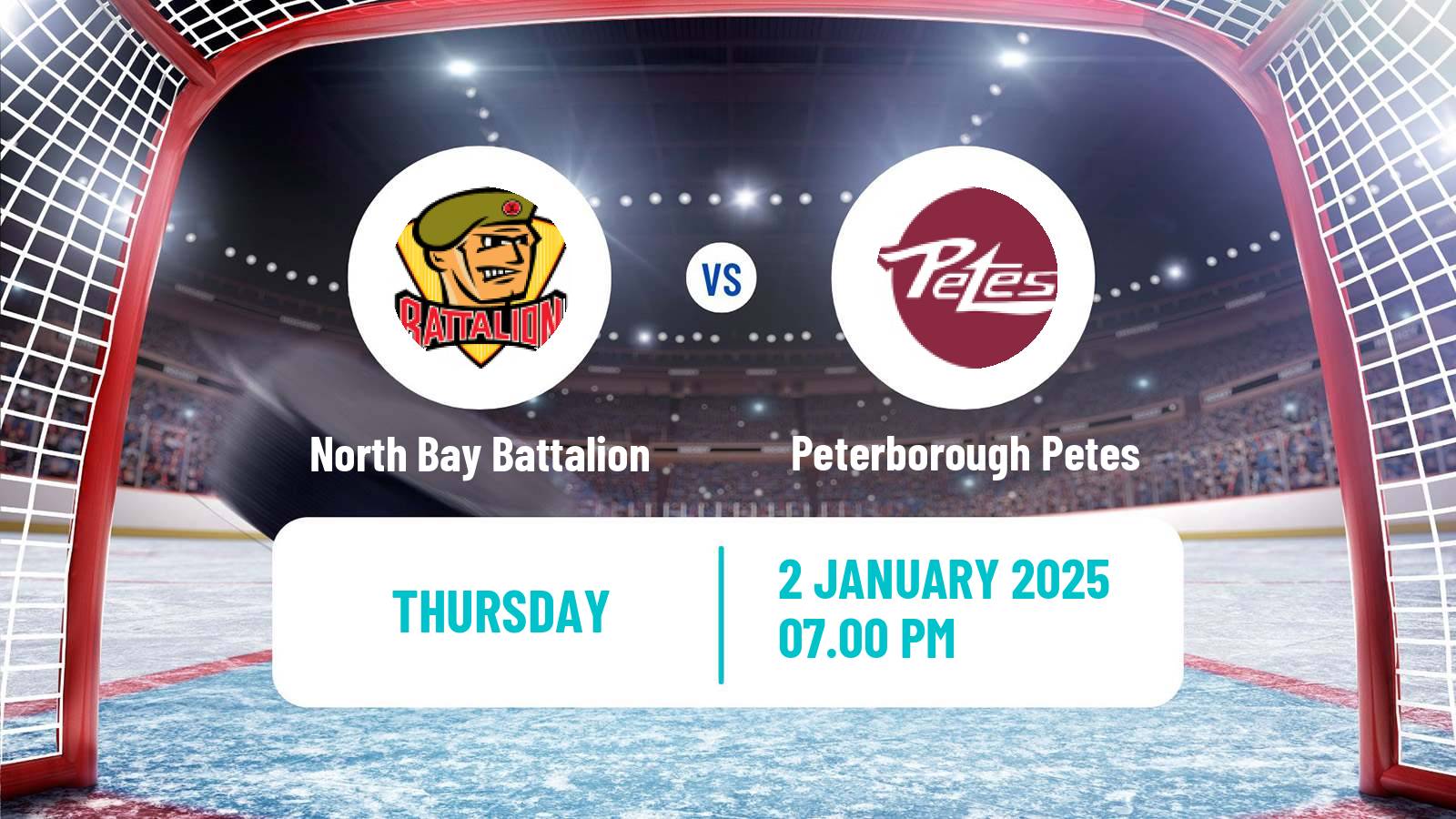 Hockey OHL North Bay Battalion - Peterborough Petes