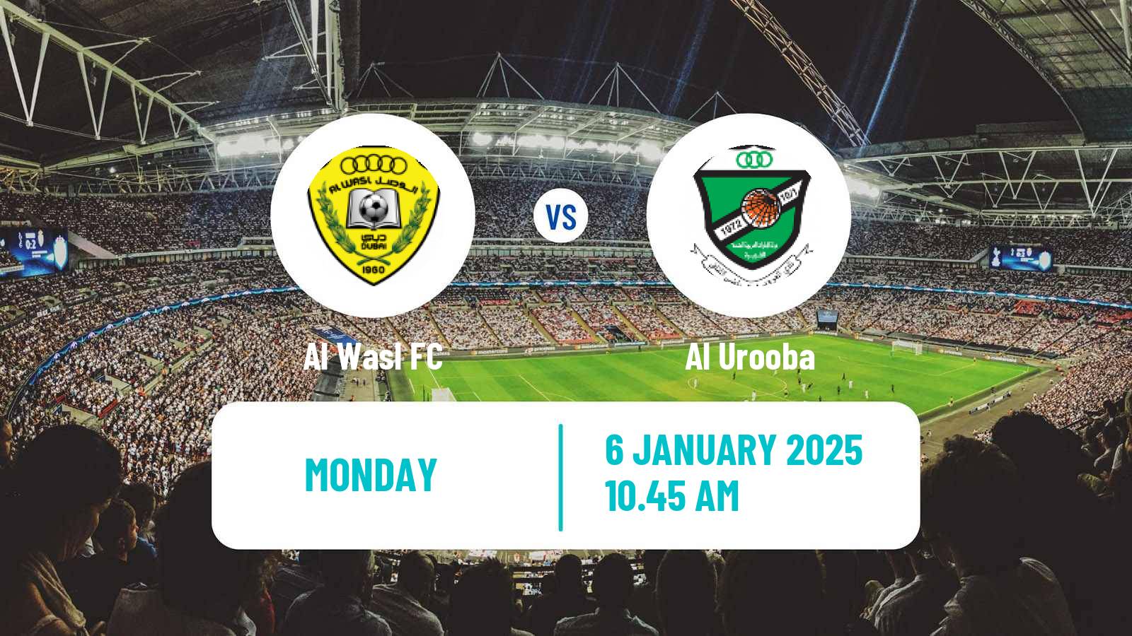 Soccer UAE Football League Al Wasl - Al Urooba