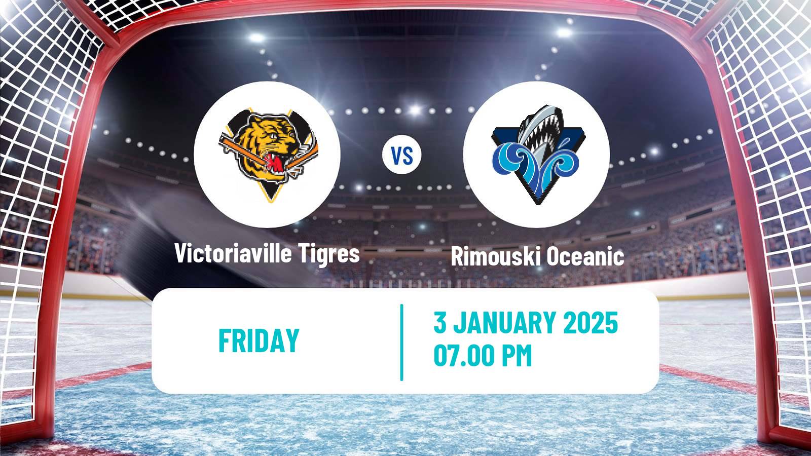 Hockey QMJHL Victoriaville Tigres - Rimouski Oceanic