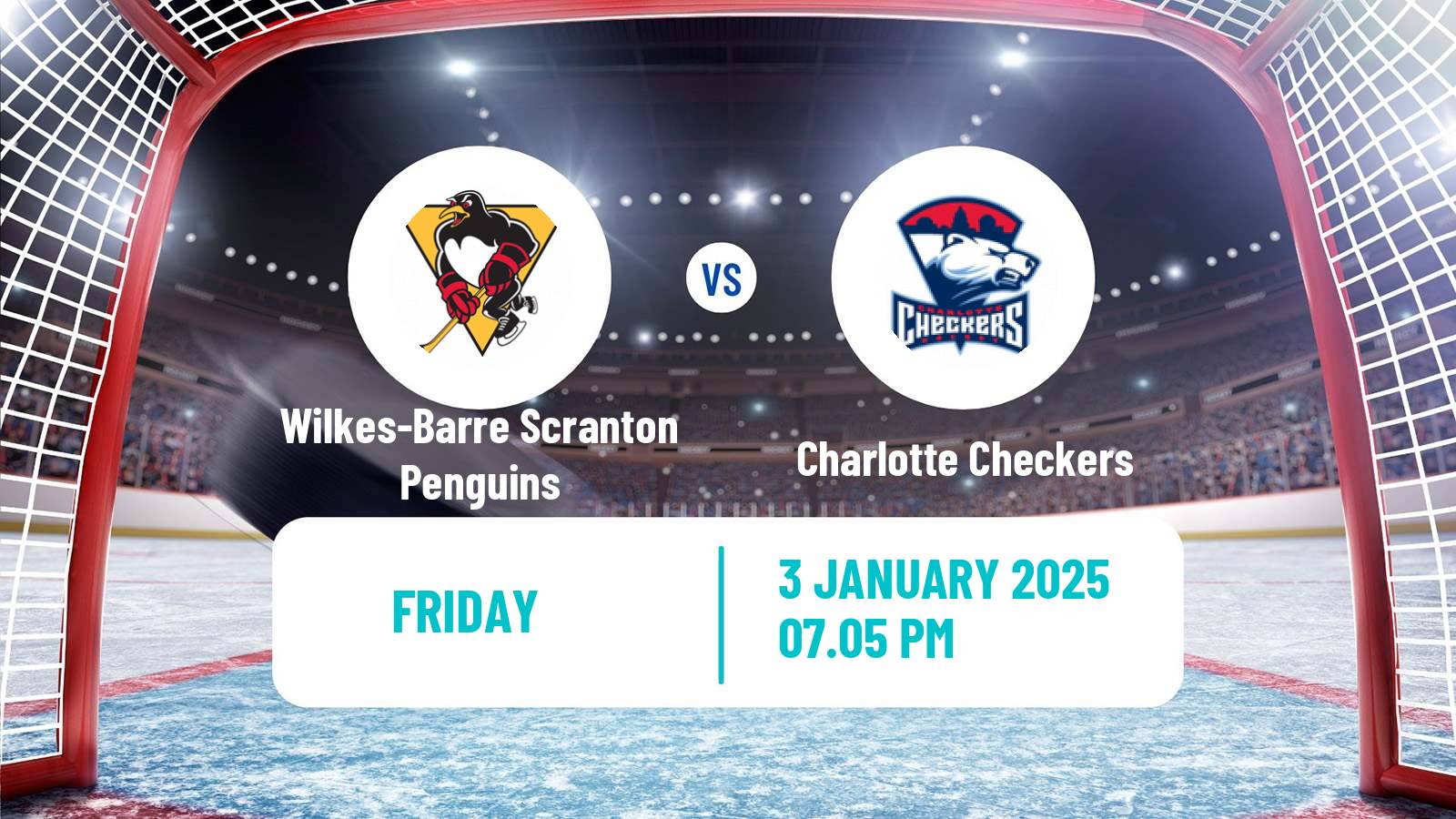 Hockey AHL Wilkes-Barre Scranton Penguins - Charlotte Checkers