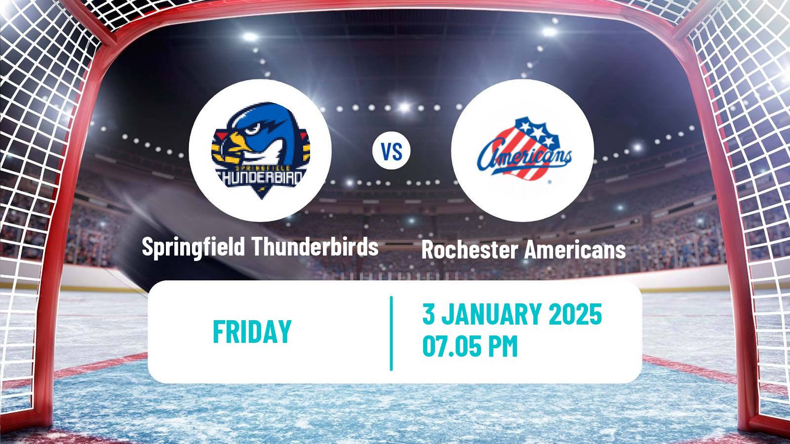 Hockey AHL Springfield Thunderbirds - Rochester Americans