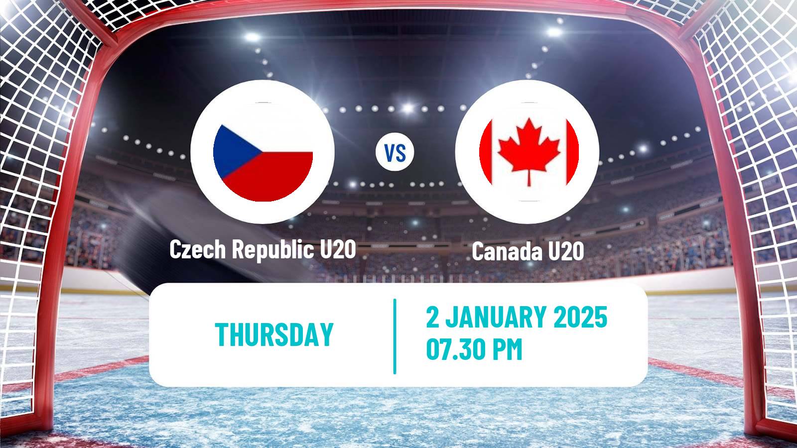 Hockey IIHF World U20 Championship Czech Republic U20 - Canada U20