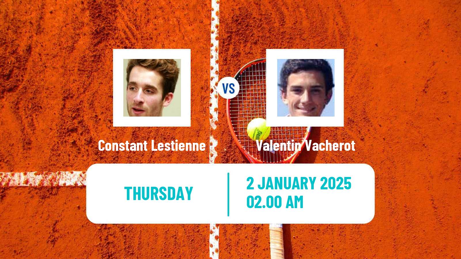 Tennis Noumea Challenger Men Constant Lestienne - Valentin Vacherot