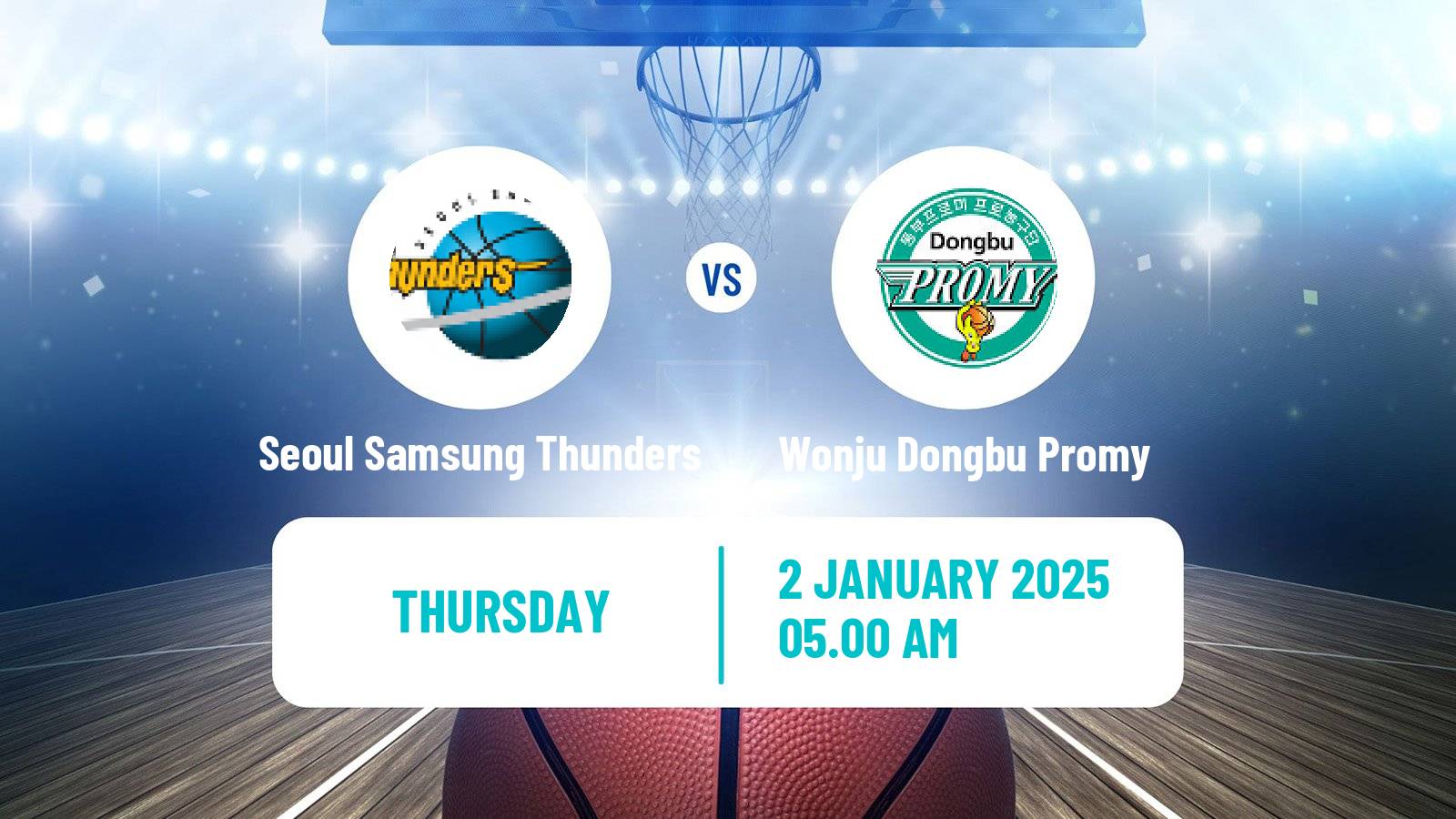 Basketball KBL Seoul Samsung Thunders - Wonju Dongbu Promy