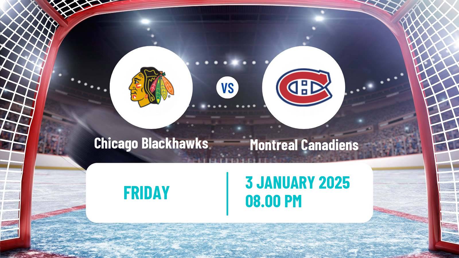 Hockey NHL Chicago Blackhawks - Montreal Canadiens