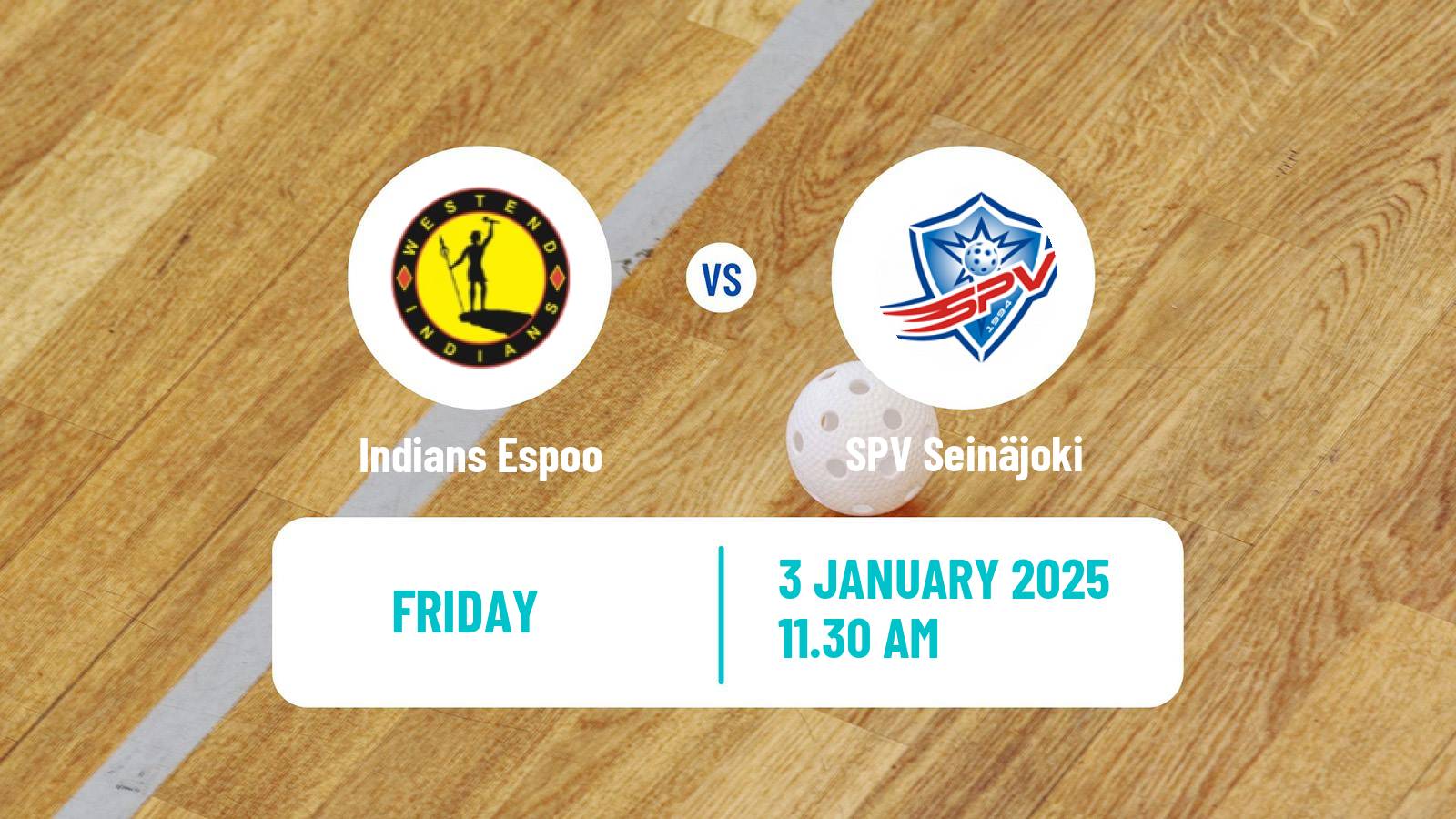 Floorball Finnish F-Liiga Indians Espoo - SPV Seinäjoki