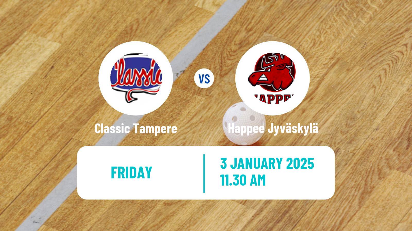 Floorball Finnish F-Liiga Classic Tampere - Happee Jyväskylä