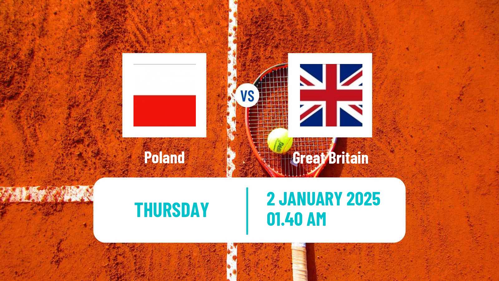 Tennis United Cup Teams Mix Tennis Poland - Great Britain