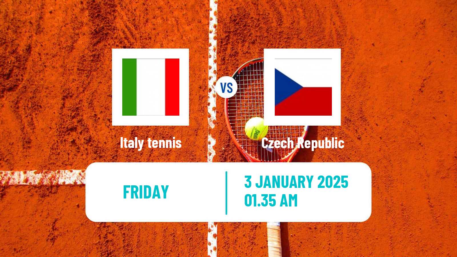 Tennis United Cup Teams Mix Tennis Italy - Czech Republic