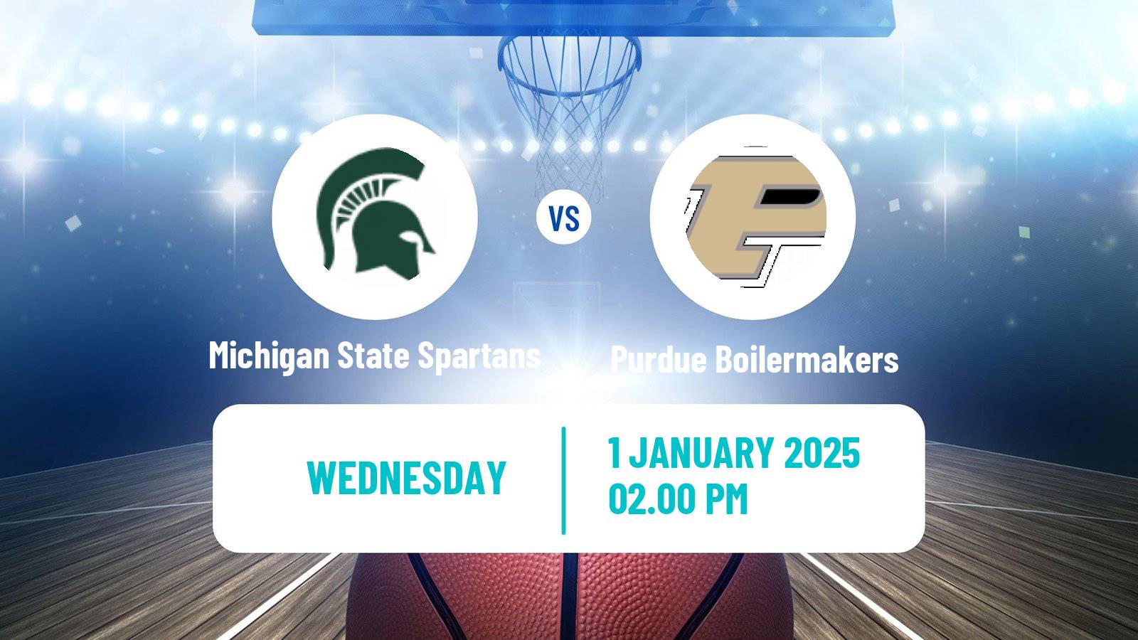 Basketball NCAA College Basketball Women Michigan State Spartans - Purdue Boilermakers