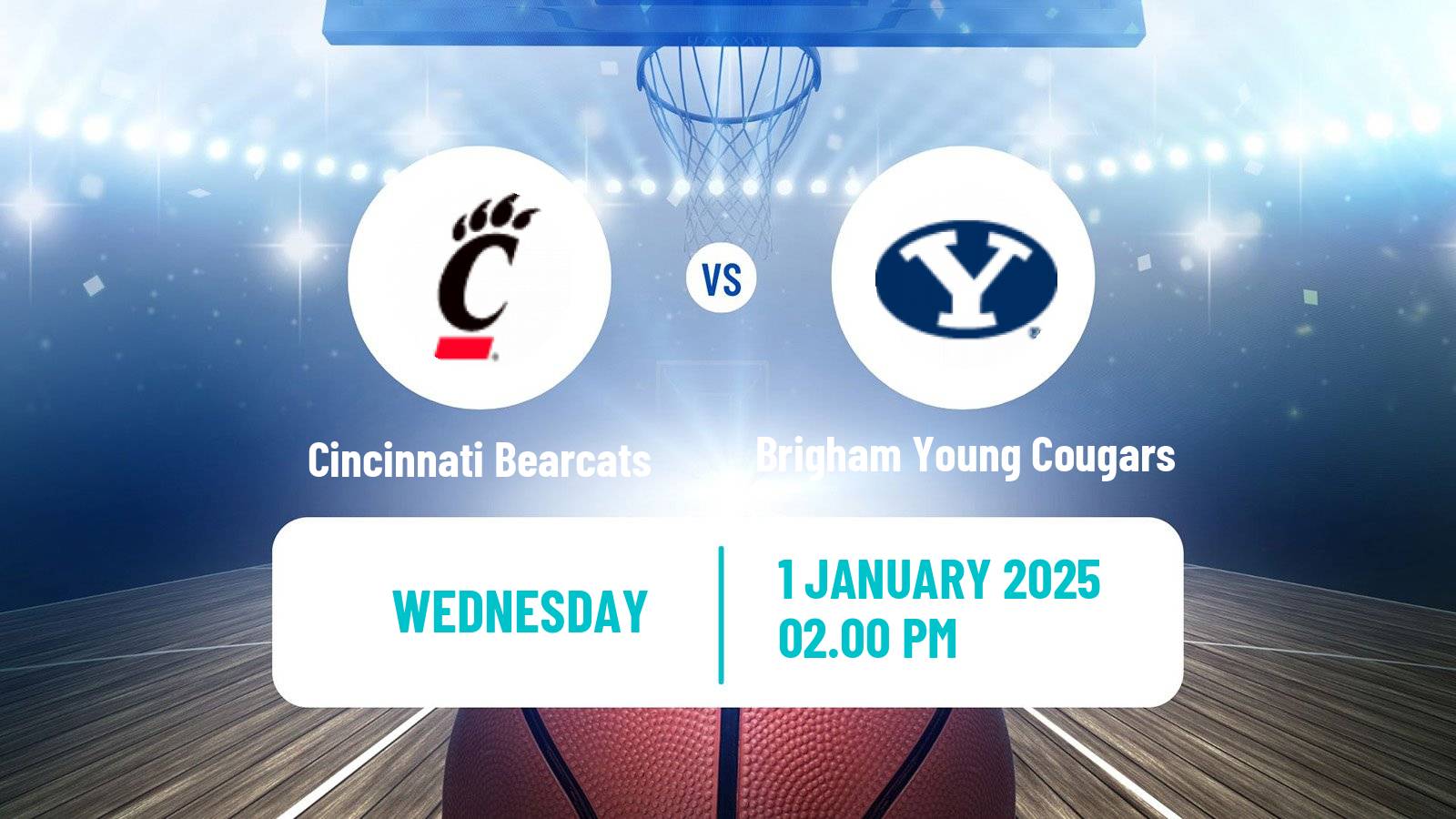 Basketball NCAA College Basketball Women Cincinnati Bearcats - Brigham Young Cougars