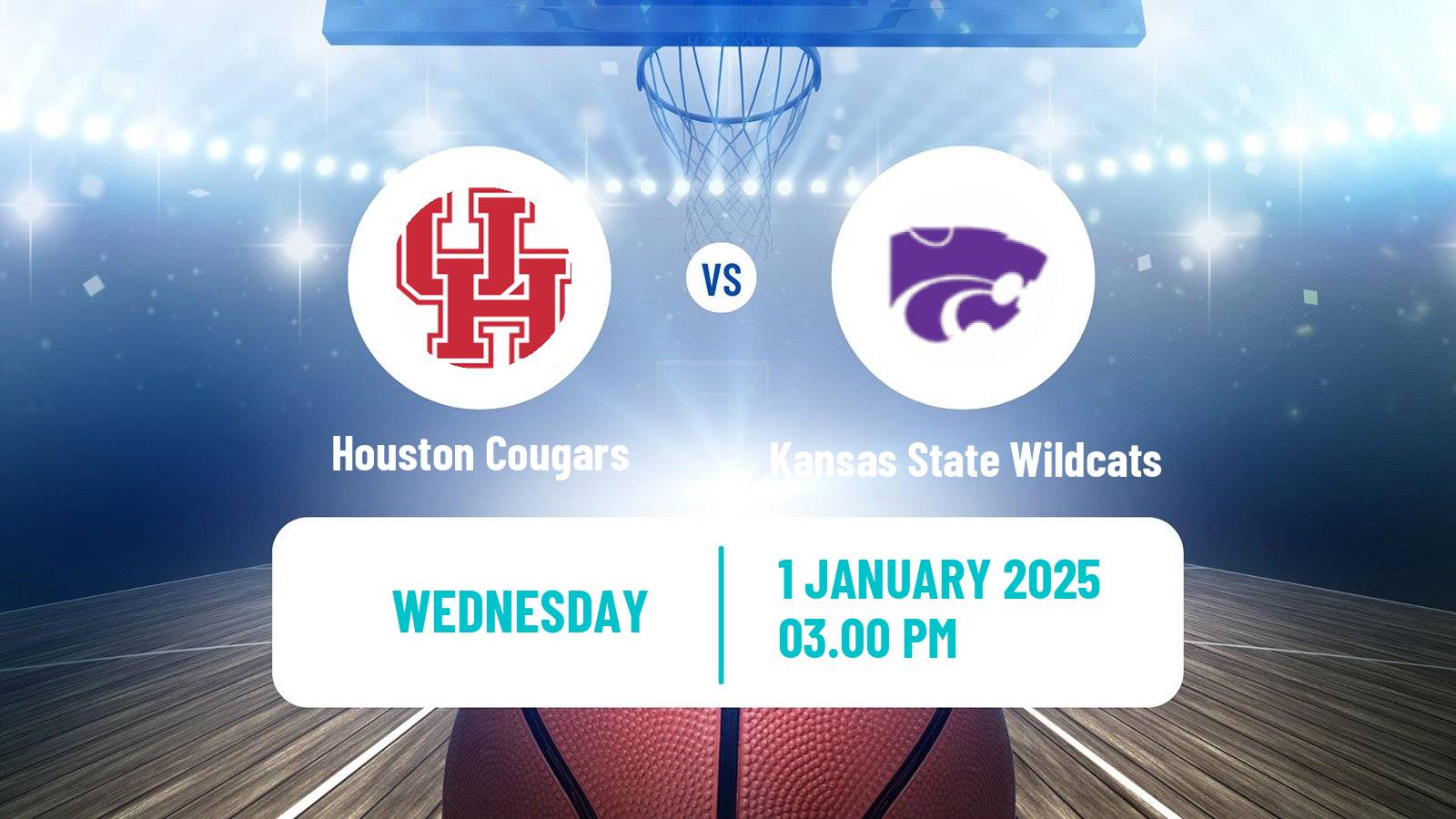 Basketball NCAA College Basketball Women Houston Cougars - Kansas State Wildcats