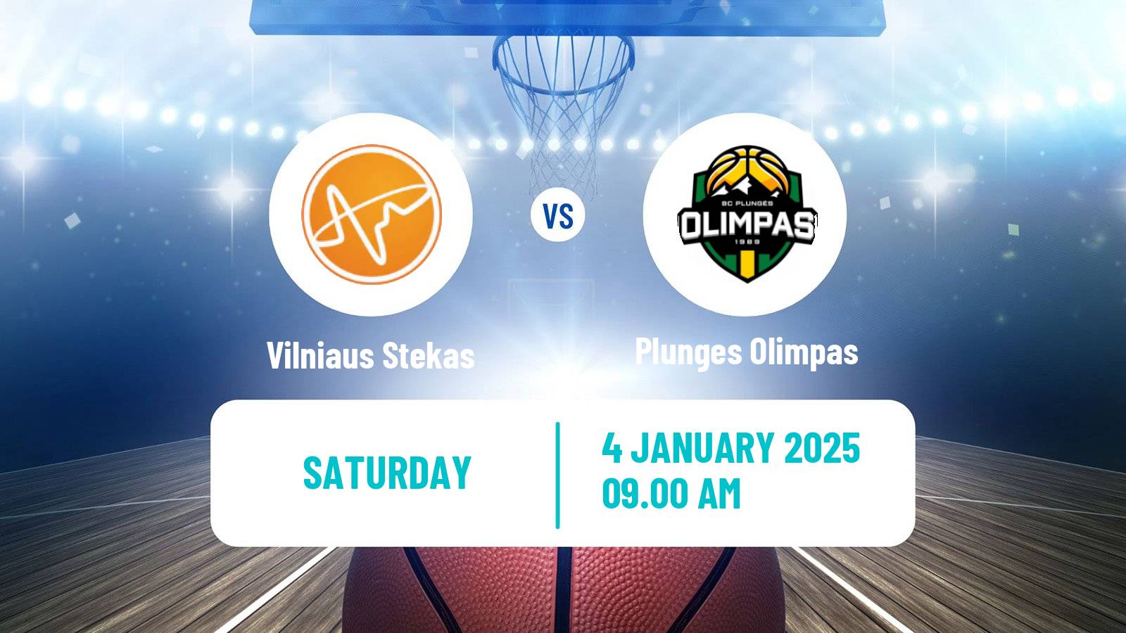 Basketball Lietuvos NKL Vilniaus Stekas - Plunges Olimpas