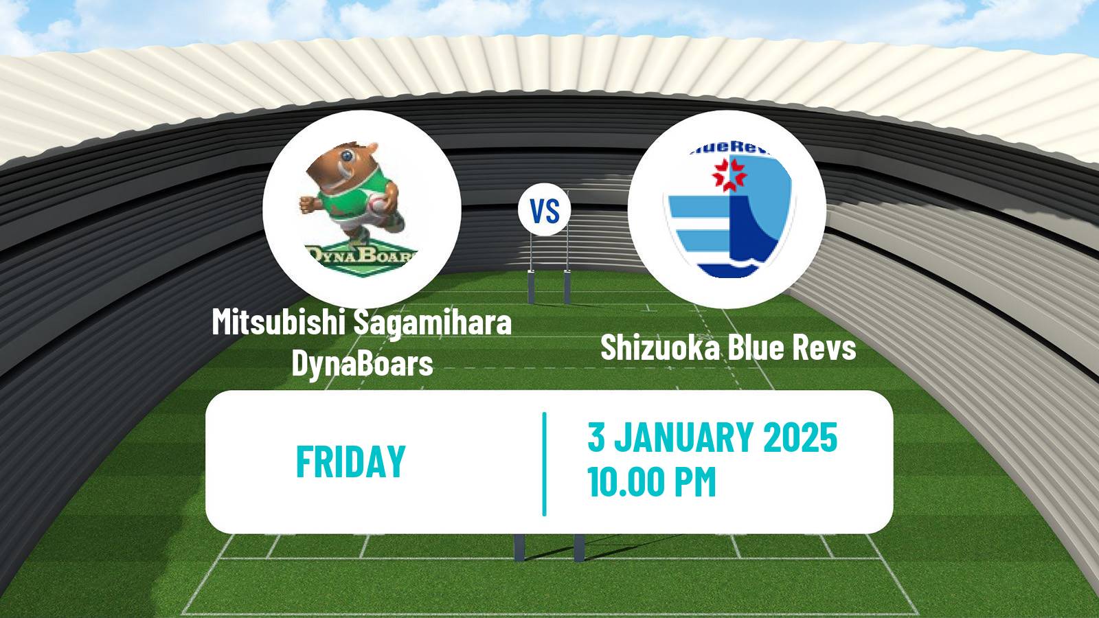 Rugby union Japan League One Rugby Union Mitsubishi Sagamihara DynaBoars - Shizuoka Blue Revs