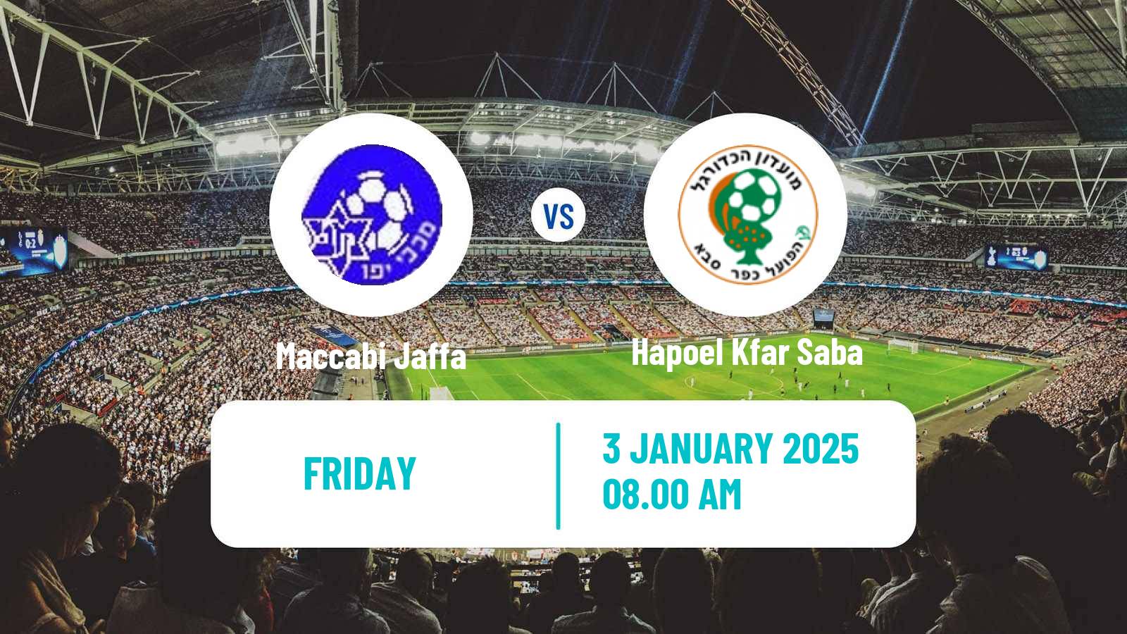 Soccer Israeli Liga Leumit Maccabi Jaffa - Hapoel Kfar Saba