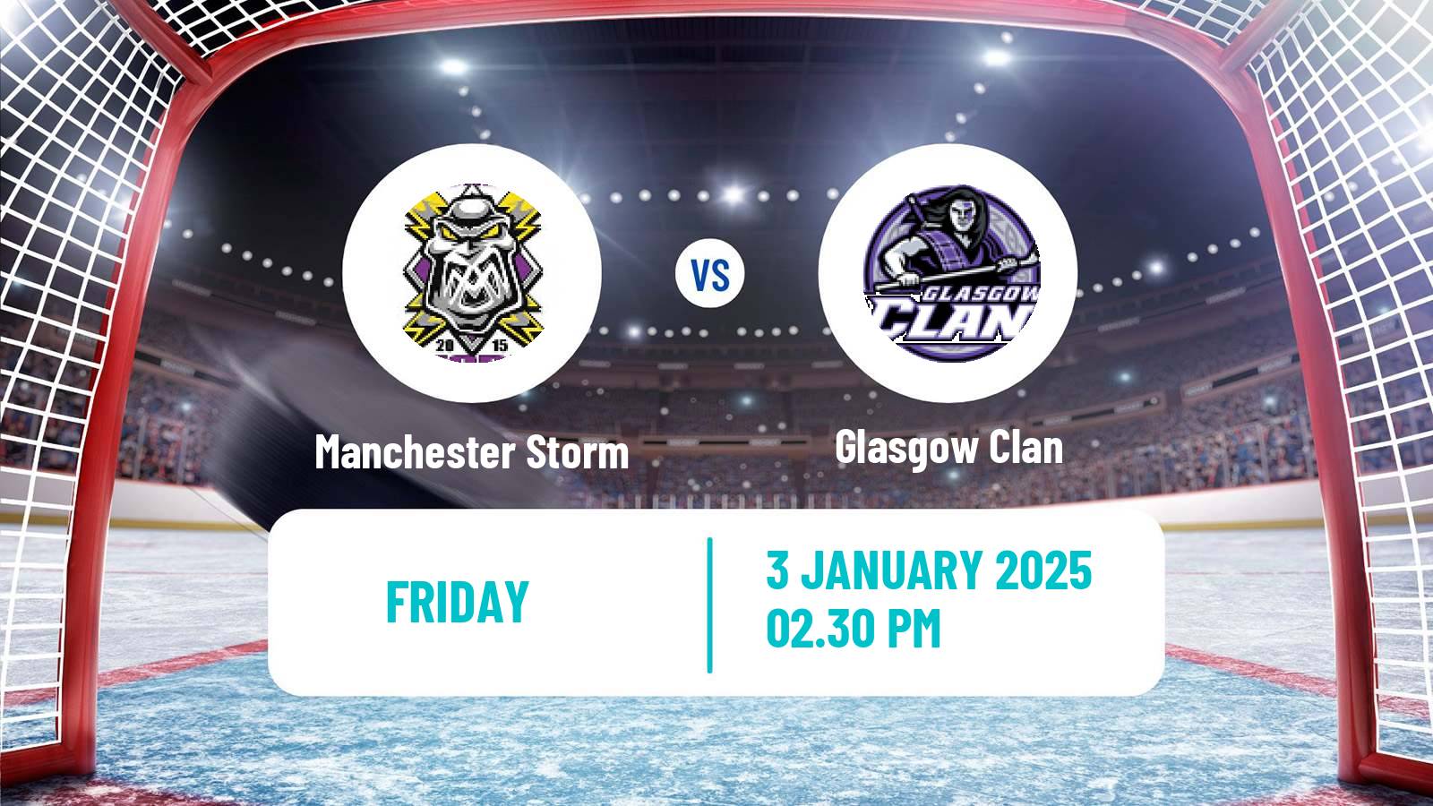 Hockey United Kingdom Elite League Manchester Storm - Glasgow Clan