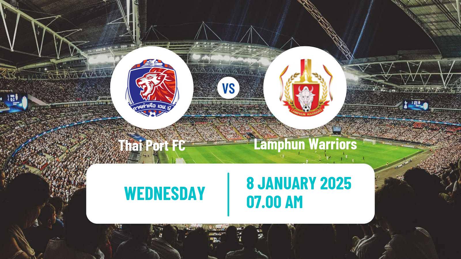 Soccer Thai League 1 Thai Port - Lamphun Warriors