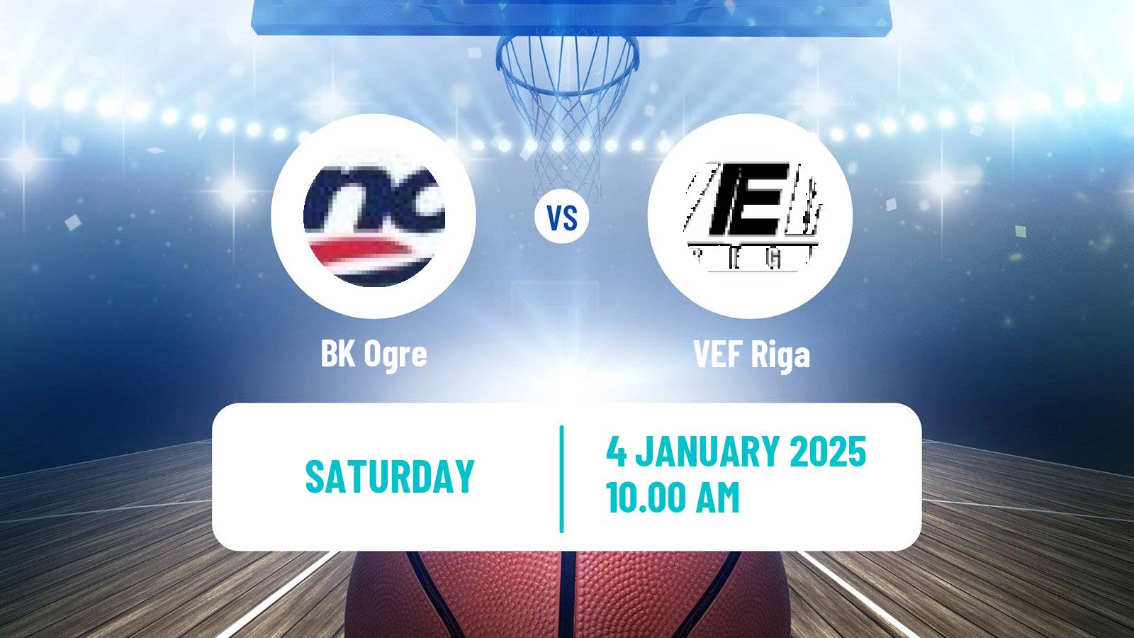 Basketball Estonian–Latvian Basketball League Ogre - VEF Riga