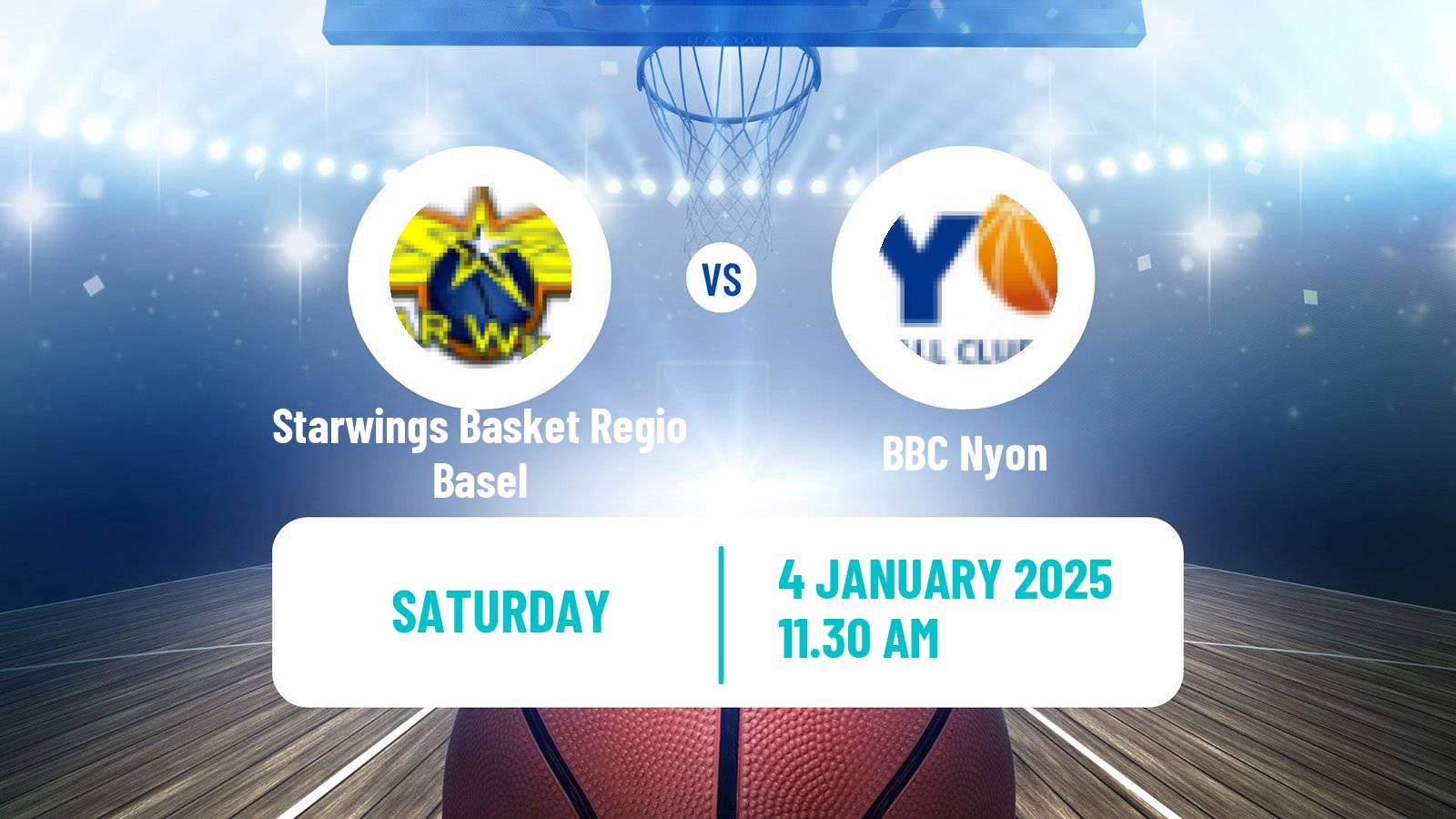 Basketball Swiss SB League Basketball Starwings Basket Regio Basel - BBC Nyon