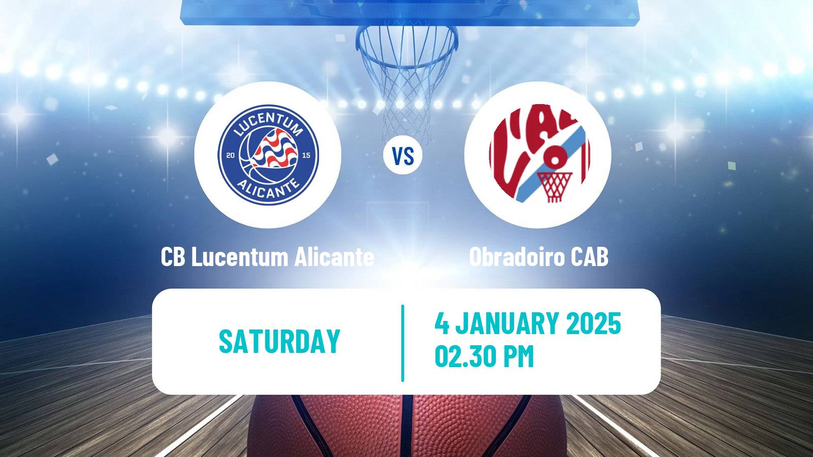 Basketball Spanish LEB Oro CB Lucentum Alicante - Obradoiro CAB