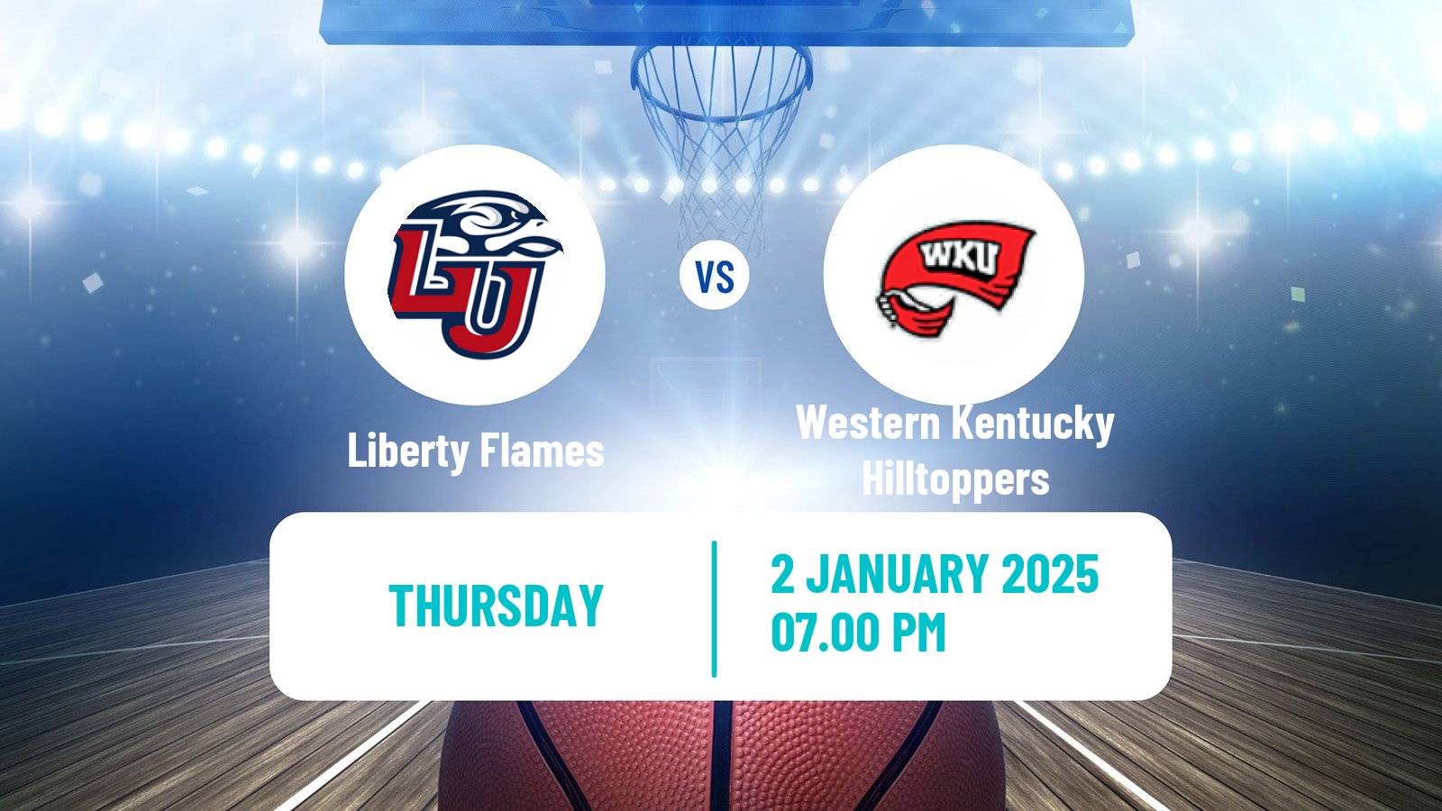 Basketball NCAA College Basketball Liberty Flames - Western Kentucky Hilltoppers