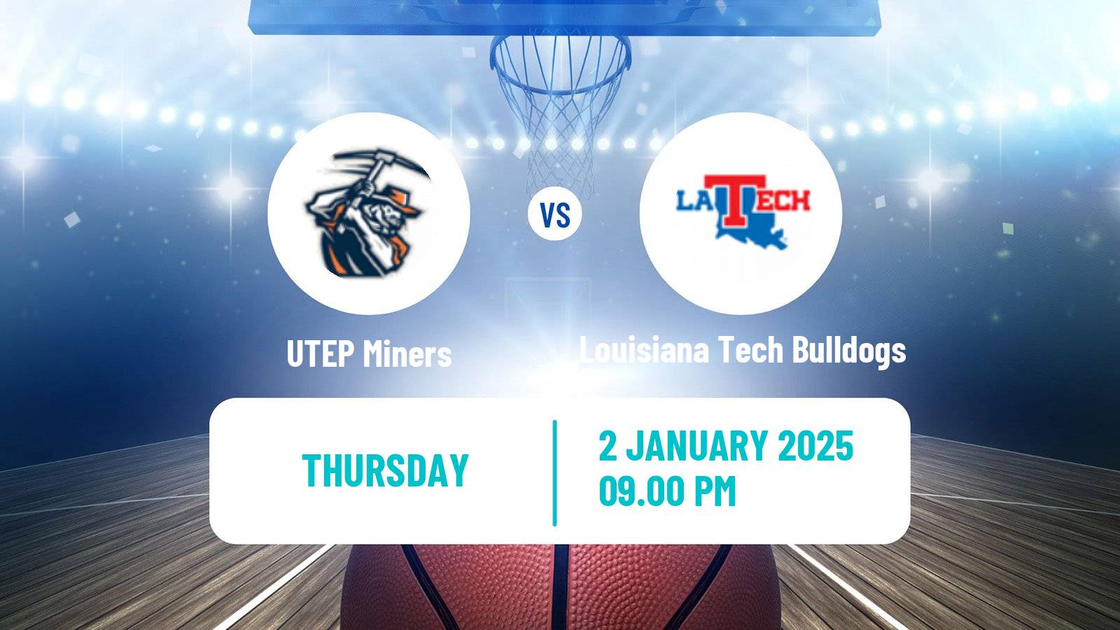 Basketball NCAA College Basketball UTEP Miners - Louisiana Tech Bulldogs