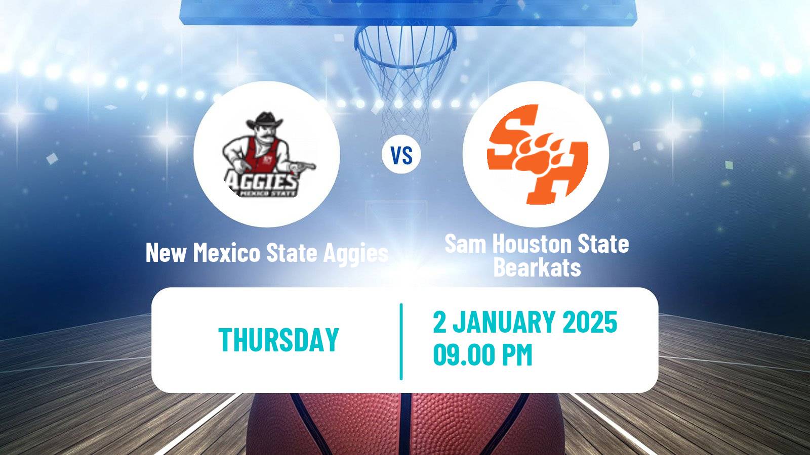 Basketball NCAA College Basketball New Mexico State Aggies - Sam Houston State Bearkats