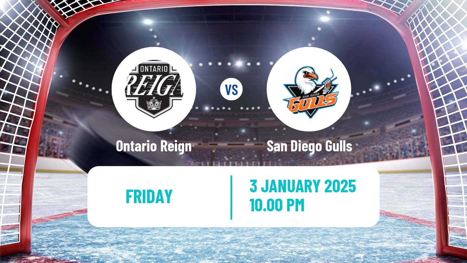 Hockey AHL Ontario Reign - San Diego Gulls