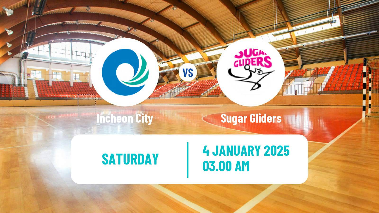 Handball South Korean 1st League Handball Women Incheon City - Sugar Gliders