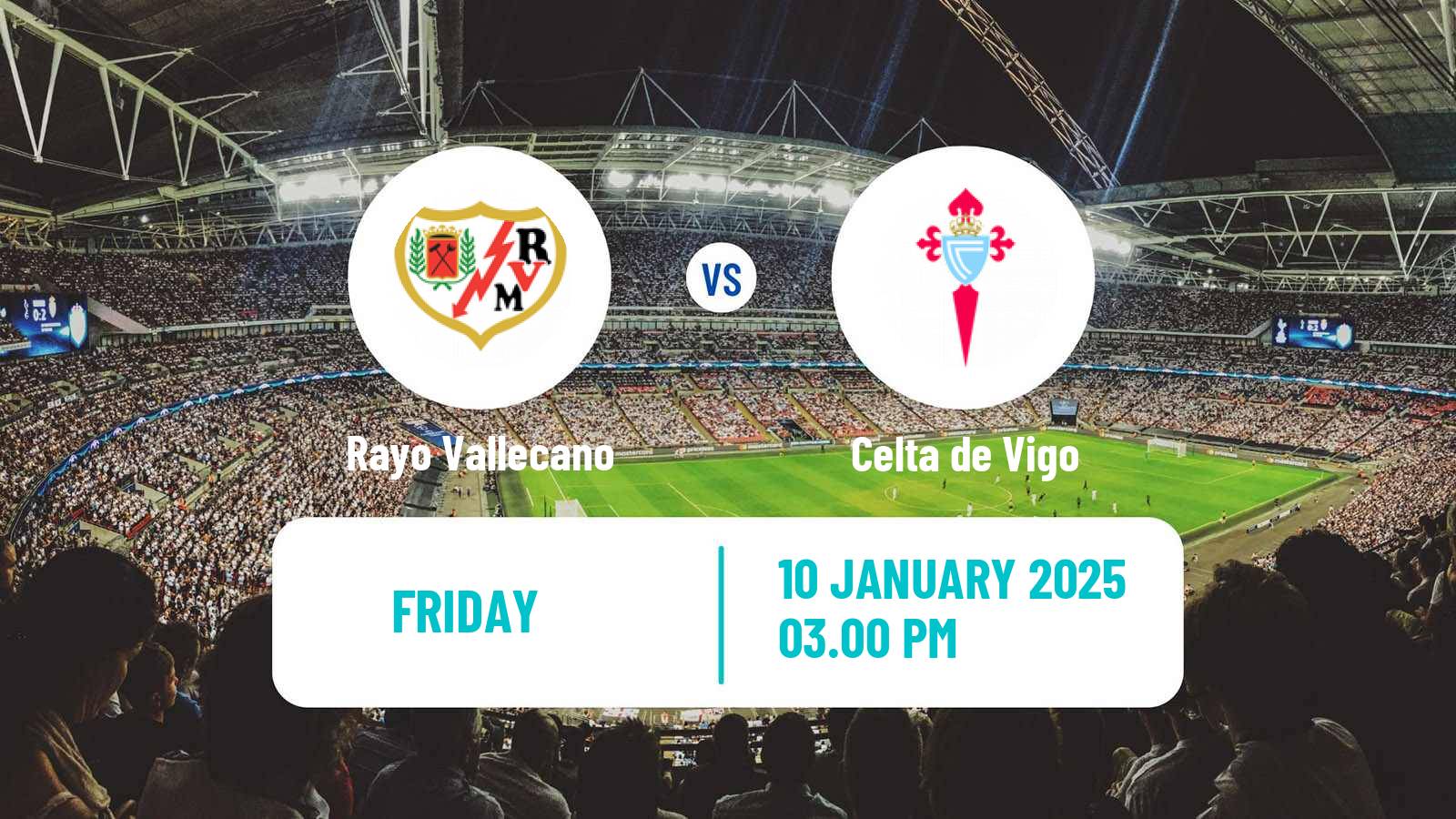 Soccer Spanish LaLiga Rayo Vallecano - Celta de Vigo