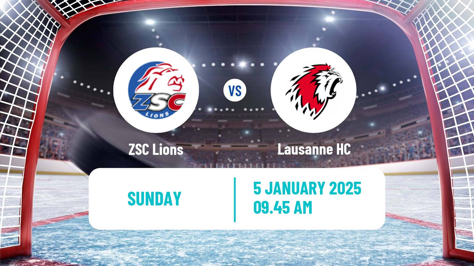 Hockey Swiss National League Hockey ZSC Lions - Lausanne HC