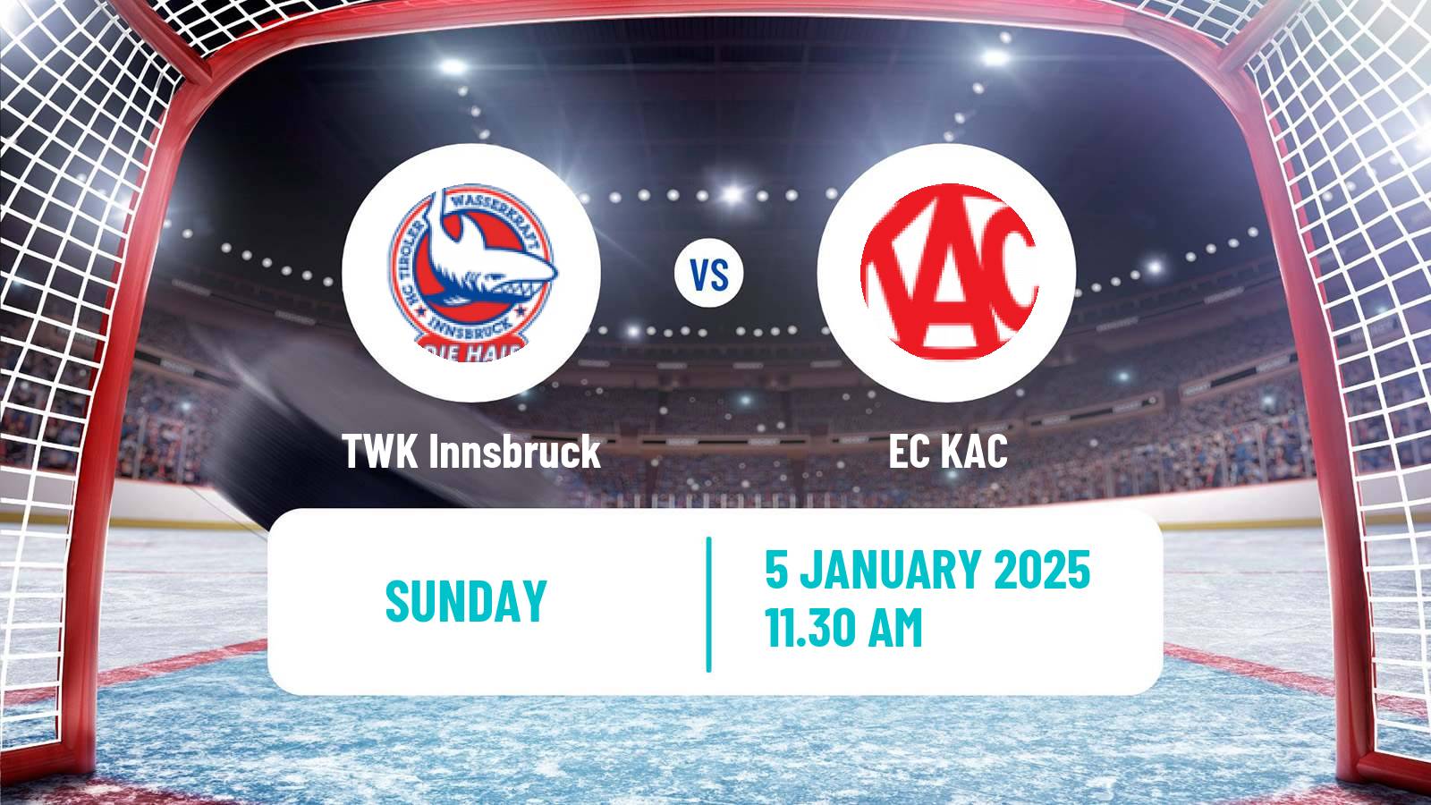 Hockey Austrian Ice Hockey League TWK Innsbruck - EC KAC