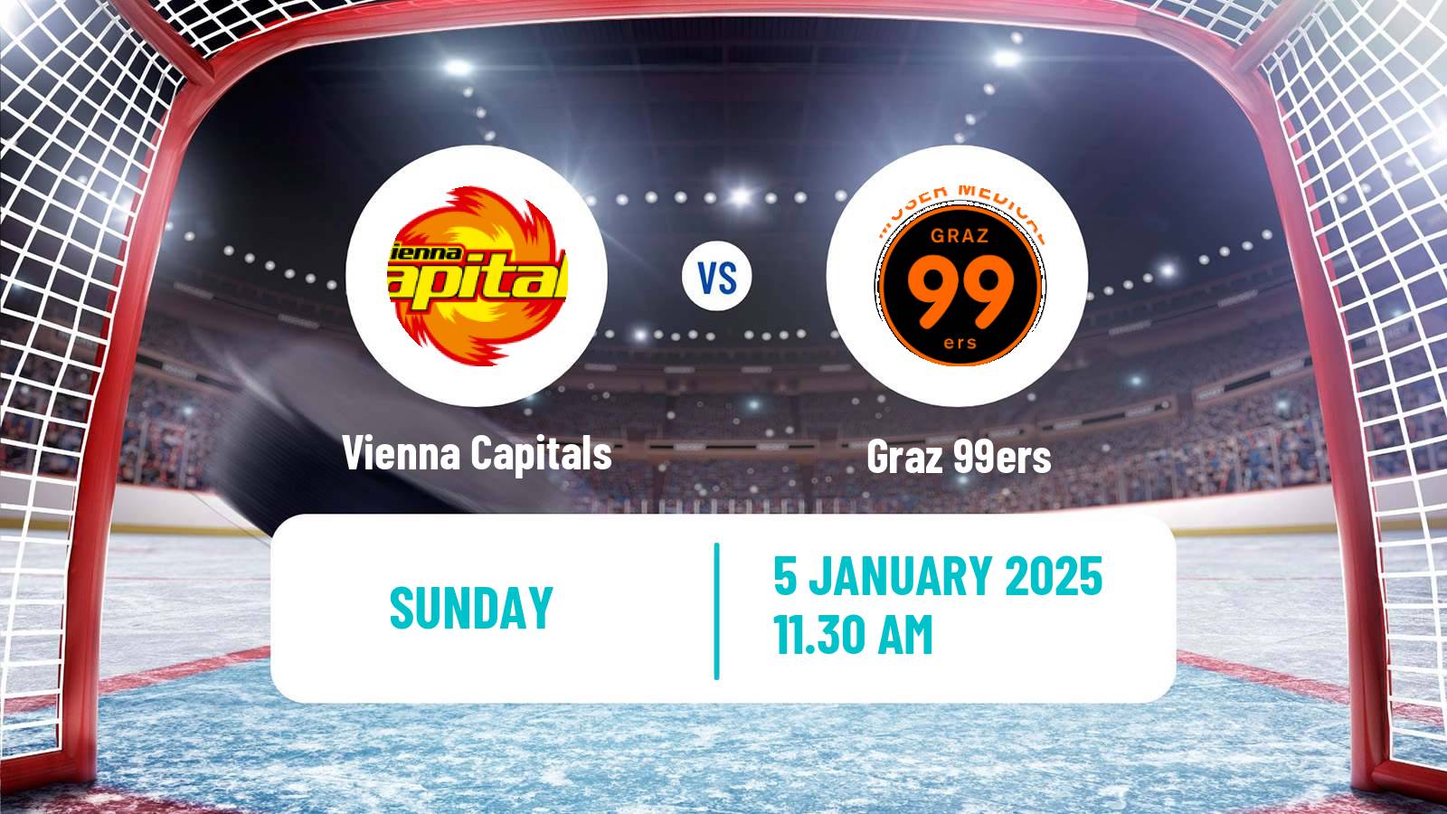 Hockey Austrian Ice Hockey League Vienna Capitals - Graz 99ers