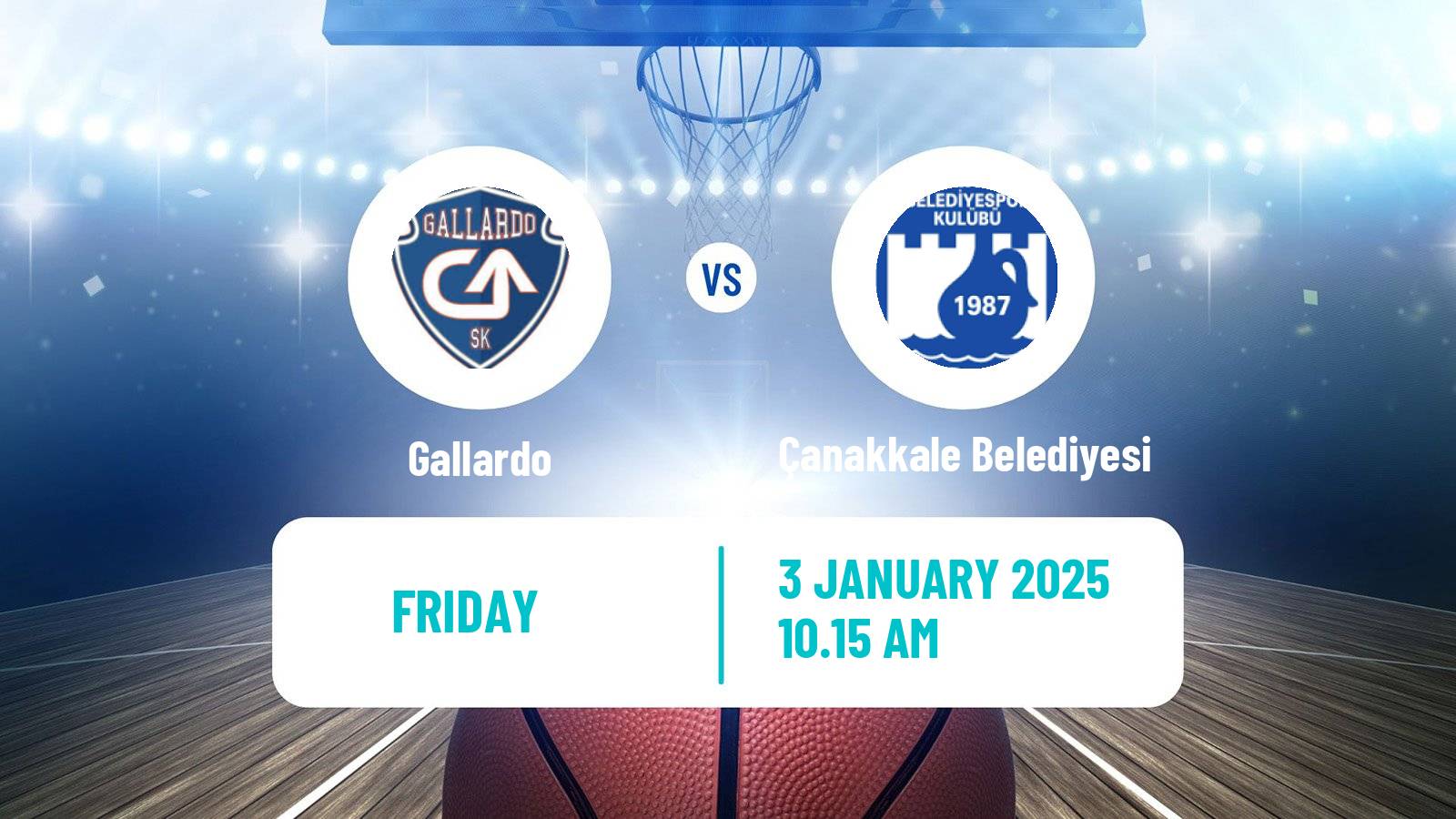 Basketball Turkish TKBL Women Gallardo - Çanakkale Belediyesi