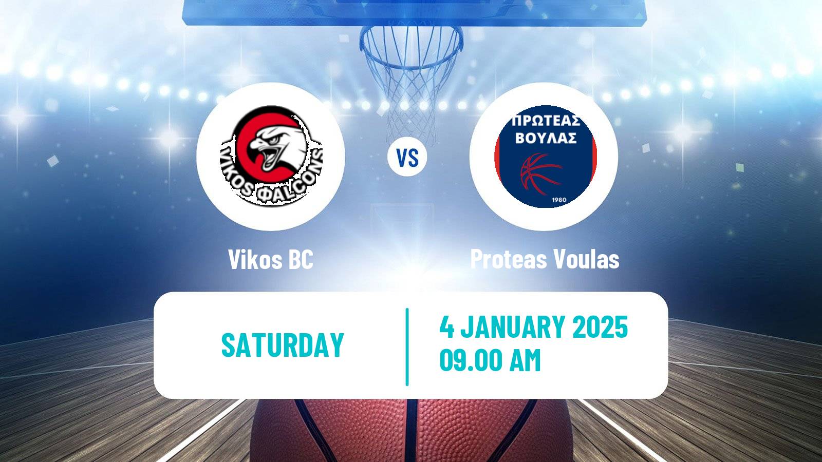 Basketball Greek Elite League Basketball Vikos - Proteas Voulas