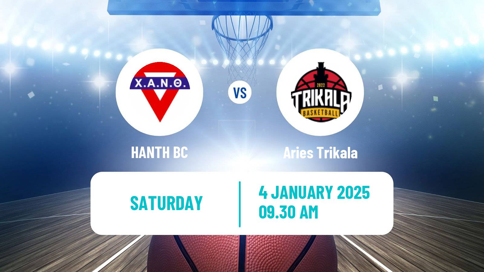 Basketball Greek Elite League Basketball HANTH - Aries Trikala