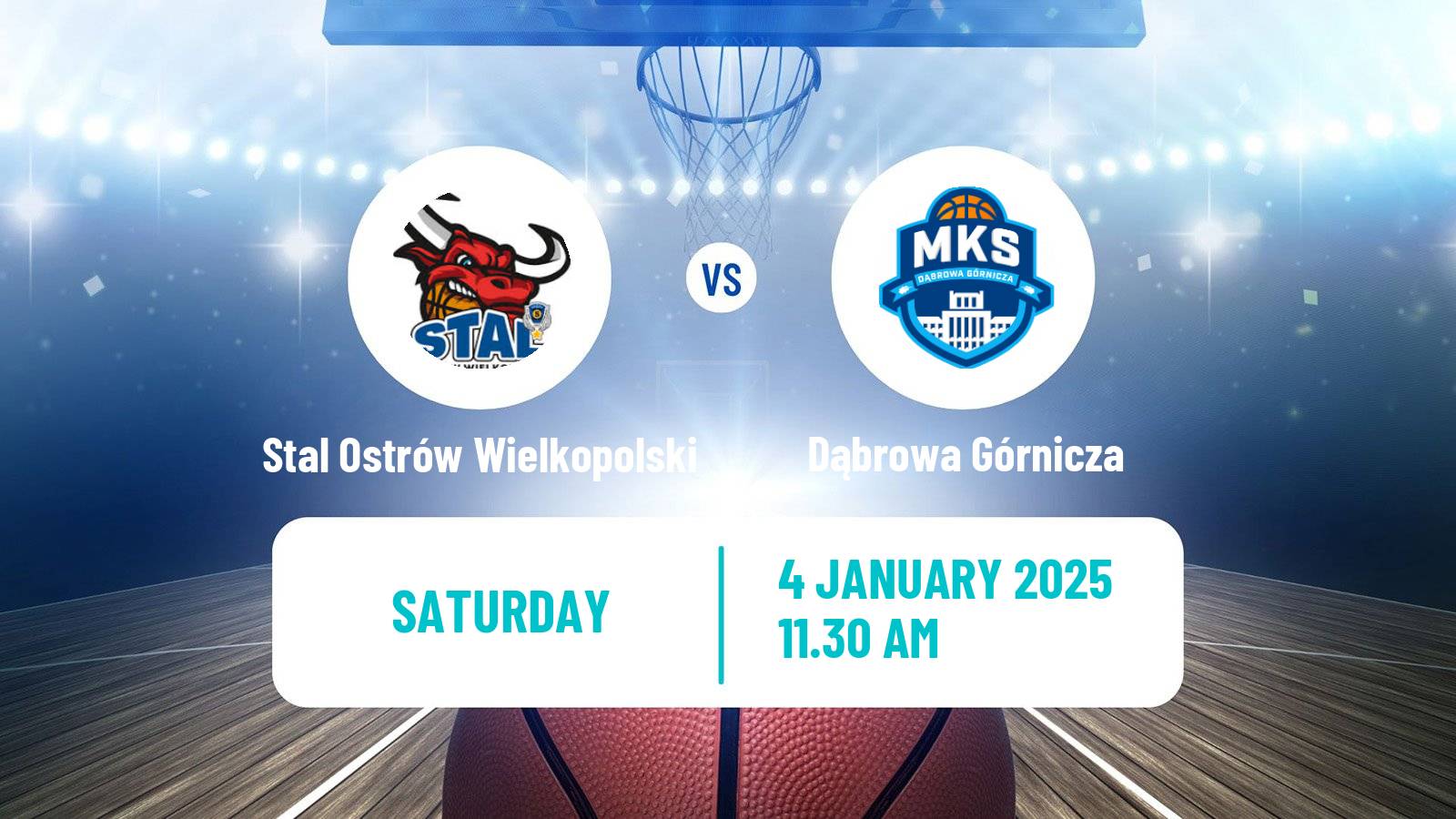 Basketball Polish Basket Liga Stal Ostrów Wielkopolski - Dąbrowa Górnicza