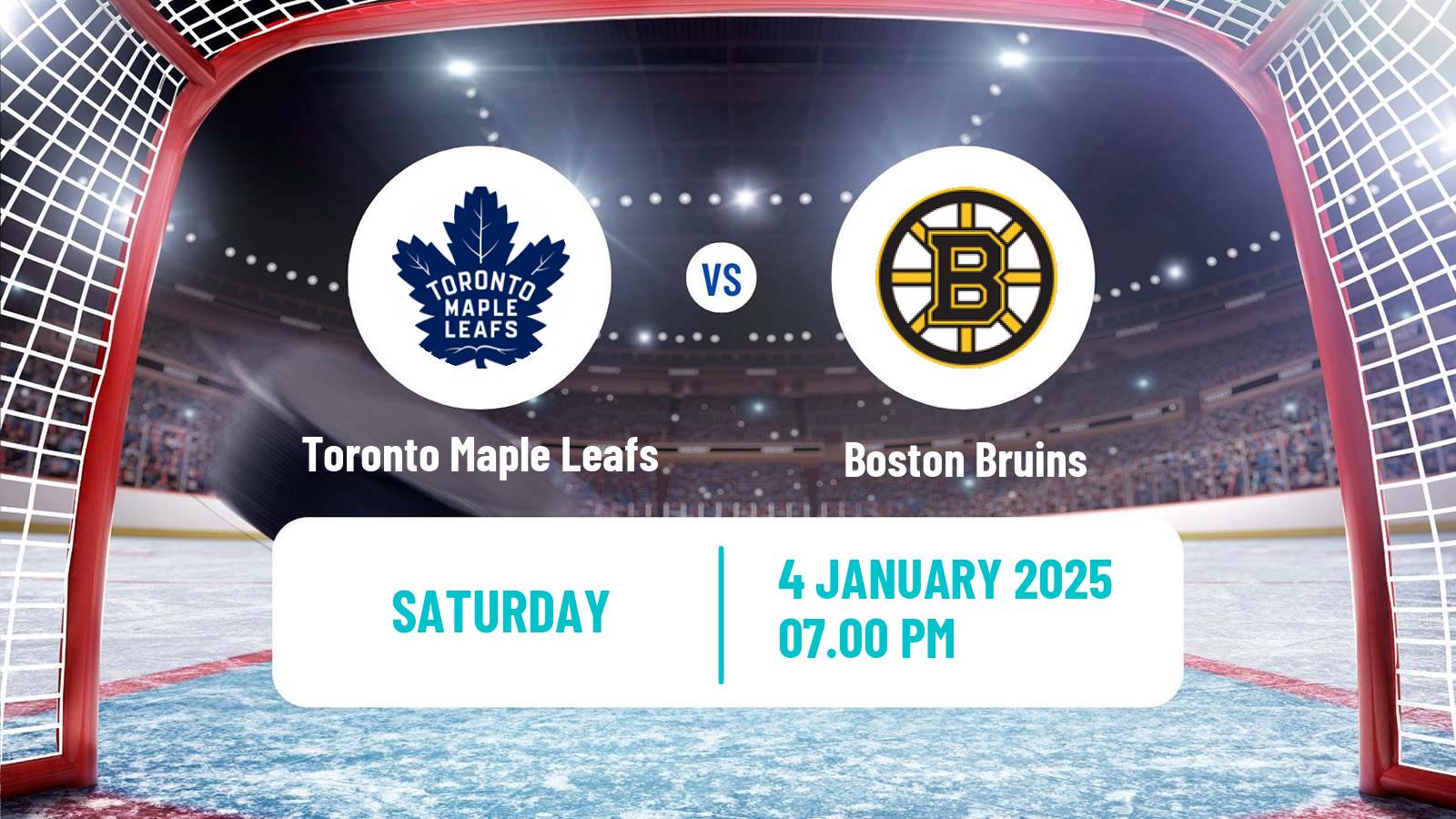 Hockey NHL Toronto Maple Leafs - Boston Bruins