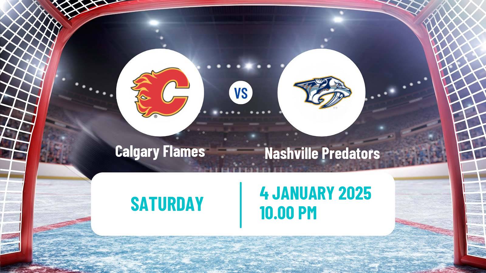 Hockey NHL Calgary Flames - Nashville Predators