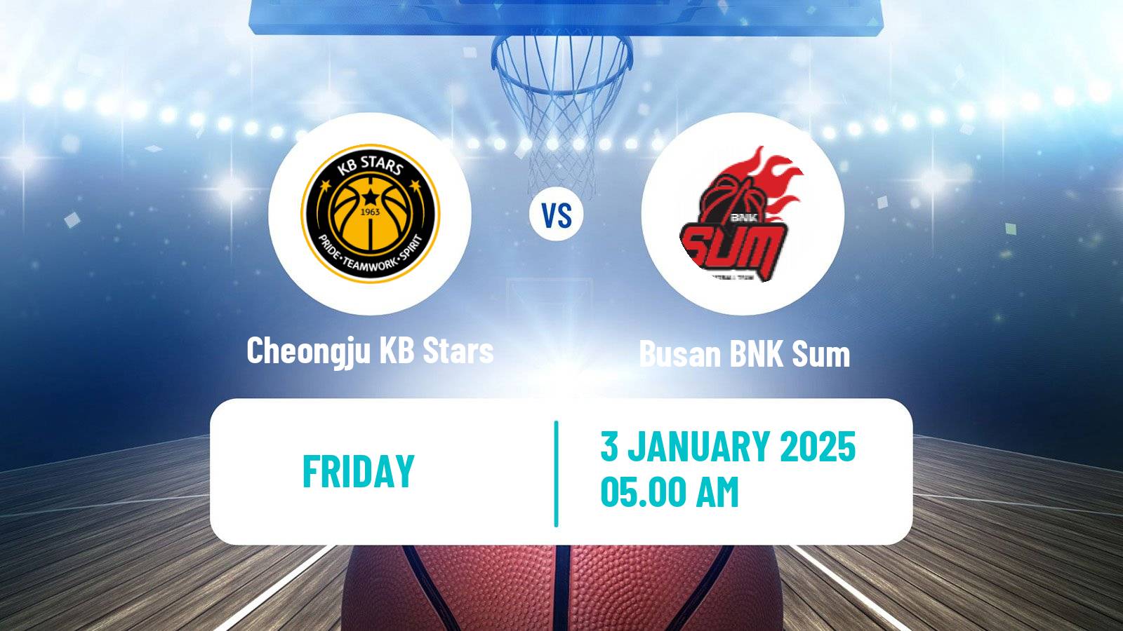 Basketball WKBL Cheongju KB Stars - Busan BNK Sum