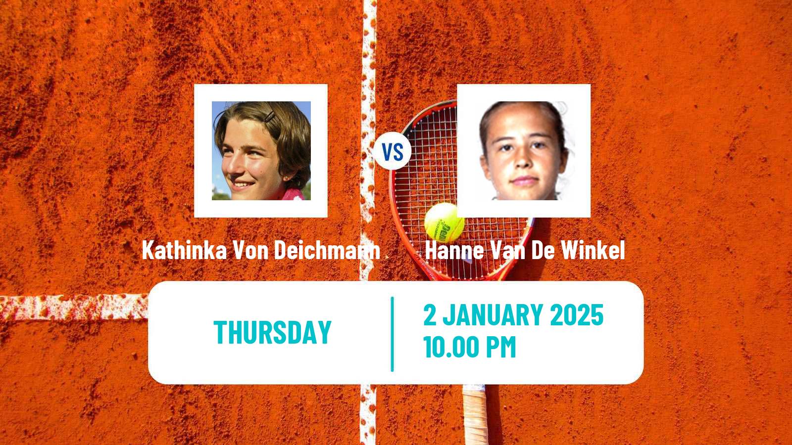 Tennis ITF W75 Nonthaburi Women Kathinka Von Deichmann - Hanne Van De Winkel