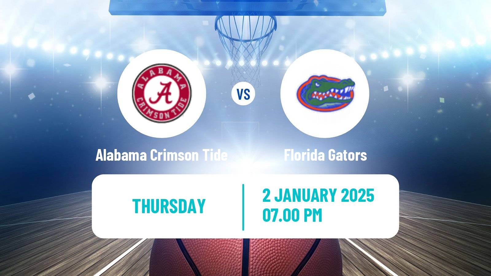 Basketball NCAA College Basketball Women Alabama Crimson Tide - Florida Gators