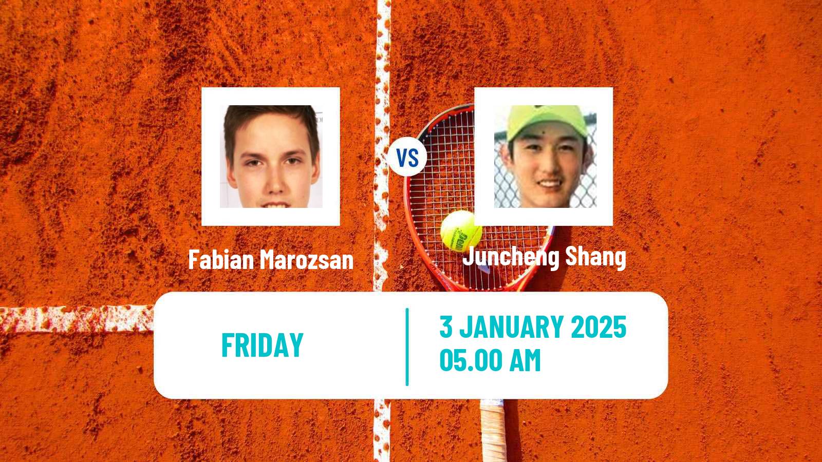 Tennis ATP Hong Kong Fabian Marozsan - Juncheng Shang